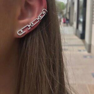 Messika stud earrings ear clips